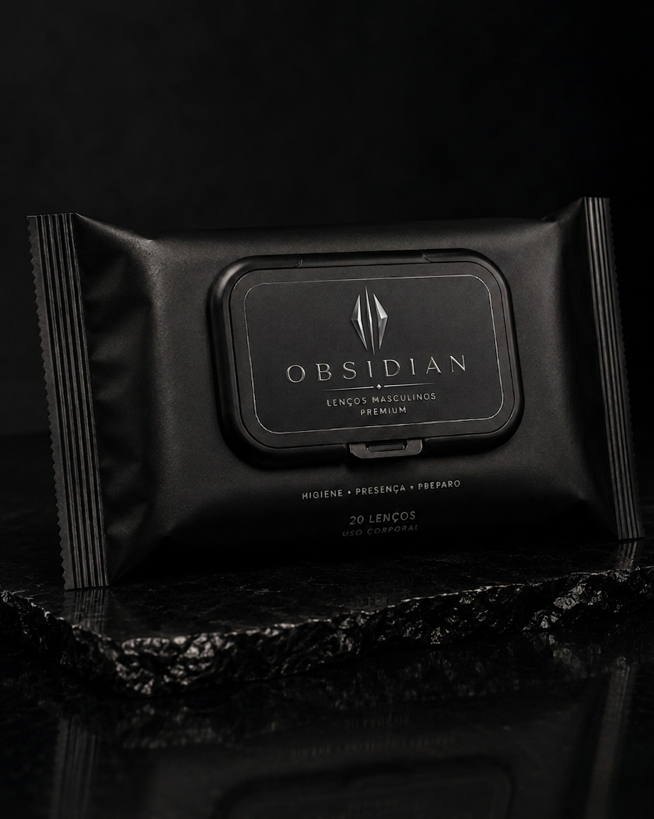 Pacote Obsidian de lencos masculinos premium.