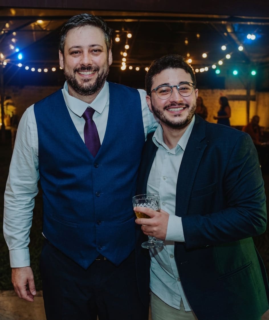 Fundadores do NeuroFlash em um evento